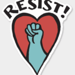 Resist! Sticker